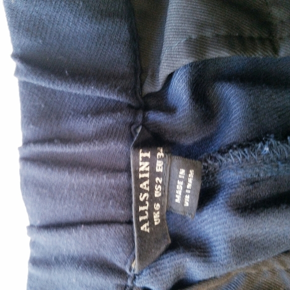 🌸 All‎ Saints | High Waist Pleated Slacks - Picture 6 of 7